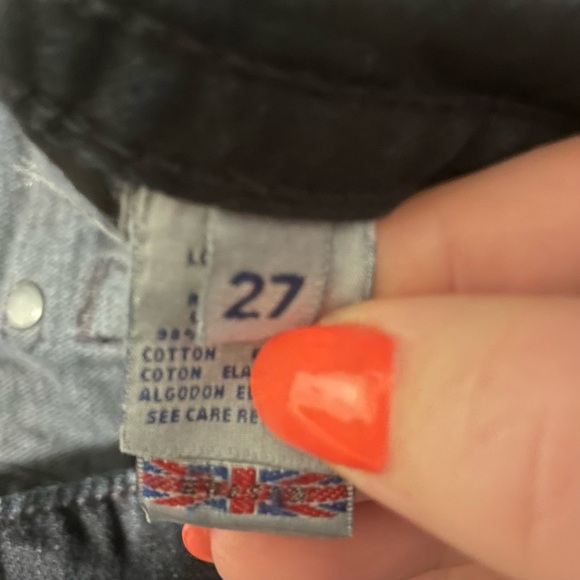 Y2K HUDSON Jeans Womens Size 27 Dark Wash Boot Cut Flap Pockets Vintage Flares - Picture 9 of 11